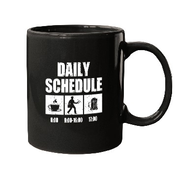 Discover Mailman Postal Worker Daily Schedule Post Mail Mugs
