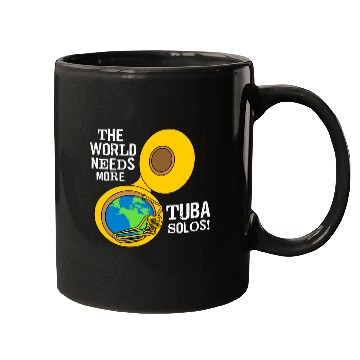Discover Tuba Solos White Text Mugs