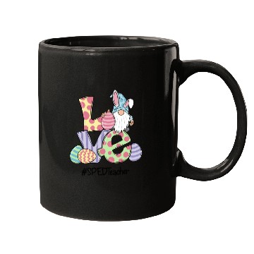 Discover Love Easter Sped Teacher Gnomes Teacher Easter 202 Mugs