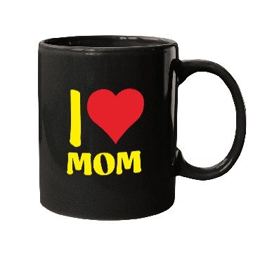 Discover I Love Mom Yellow Mugs