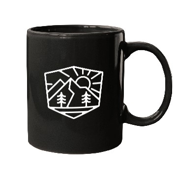 Discover Sunrise And Mountain For Dark Mugs