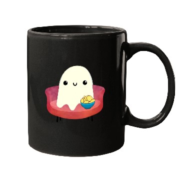 Discover Couch Potato Ghost With Potato Chips Mugs