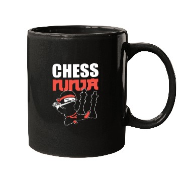 Discover Chess Ninja Chess Player Gift Mugs
