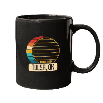 Discover Total Solar Eclipse Oklahoma Tulsa April 28 2024Tu Mugs