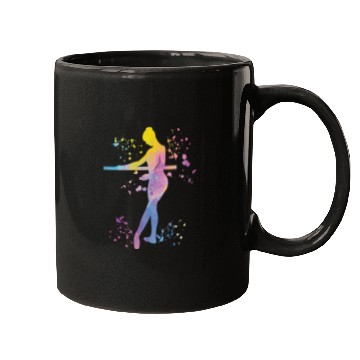 Discover Ballet Dancer Colorsplash Ballerina Mugs