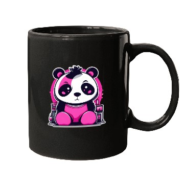 Discover Punk Panda In Pink Mugs