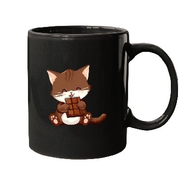 Discover Sweet chocolate cat Mugs