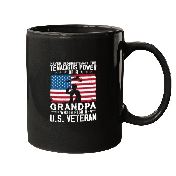 Discover US Army Veteran Grandpa Mugs
