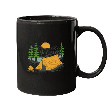 Discover Mountain Camping Mugs