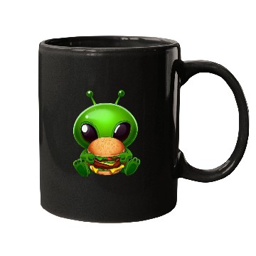 Discover Alien with Cheeseburger Mugs
