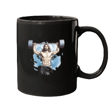 Discover Jesus The Ultimate Deadlifted Retro Jesus Mugs