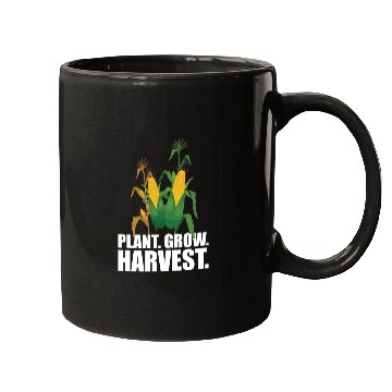 Discover Corn Farmer Plant Grow Harvest Mugs
