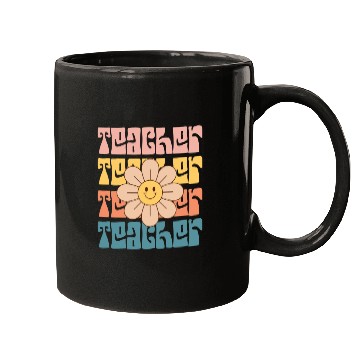 Discover Teacher Daisy Colorful Mugs
