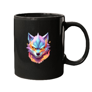 Discover Pastel Blaze Wolf Ninja Mugs