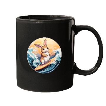 Discover Surfboard rabbit Mugs