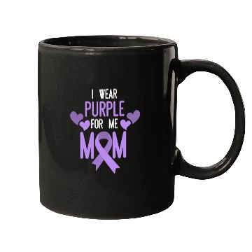 Discover I Wear Purple For My Mom Mugs