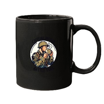 Discover Caffeine infused Battle Soldier Mugs