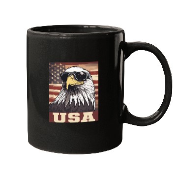 Discover gift idea bald eagle american flag Mugs