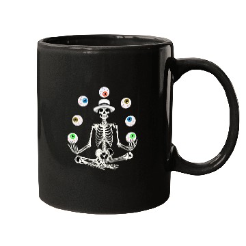 Discover Skeleton Juggling Eyeballs Mugs