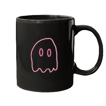 Discover Pink neon ghost Mugs