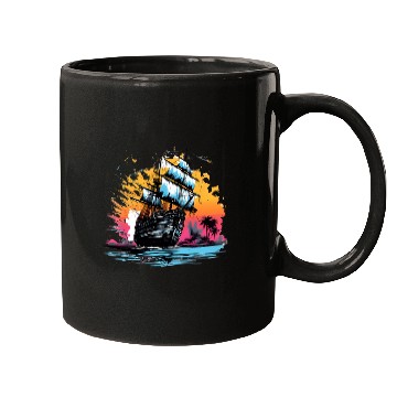 Discover 90s Ship On The Sea Mugs