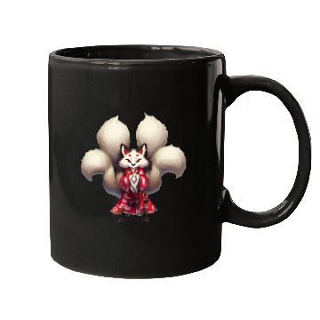 Discover Kai the Kitsune Fox Spirit Yokai Anime Spirit Mugs