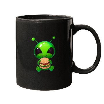 Discover Hungry Alien: Cheeseburger Devourer Mugs
