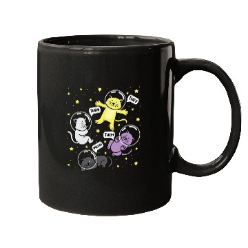Discover Cat They Them Their Meow Nonbinary Flag Mugs
