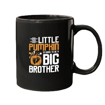 Discover Pregnancy Thanksgiving pumpkin big brother Mugs