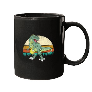 Discover Dinosaur Frolf Player Gift T Rex Golfer Dino Retro Mugs