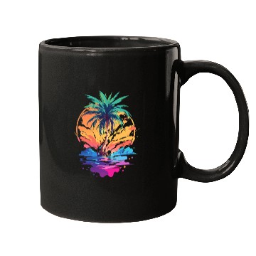 Discover Palm Tree Paradise Mugs