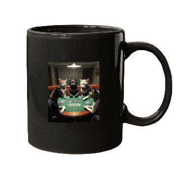 Discover Cats Playing Poker Mugs