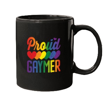 Discover Proud Gaymer Gay Pride Lesbian Rainbow Flag Mugs