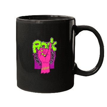 Discover Rock hand pink Mugs