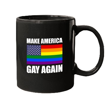 Discover Rainbow LGBTQ American Pride Diversity Flag Mugs
