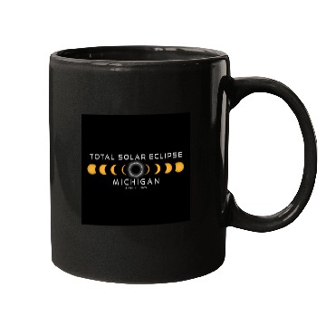 Discover Michigan 2024 Eclipse Cool Souvenir April 8 Mugs
