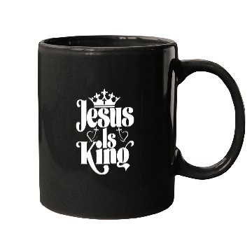 Discover Jesus Is King Love Jesus Christian Christmas Mugs