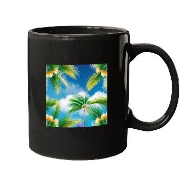 Discover Tropical Whispering Palm Trees Mugs