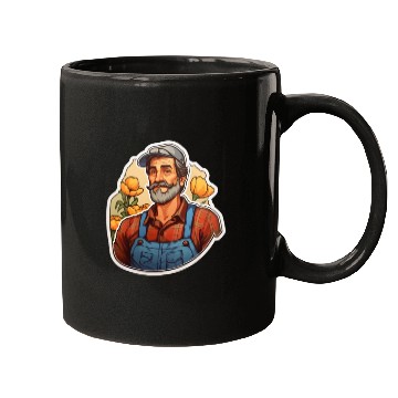 Discover Farmer Old Man Mugs