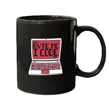 Discover Byte Me I Code Coder Engineer Full Stack Software Mugs