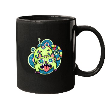 Discover Psychedelic Trippy Cat Mugs