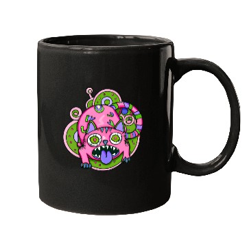 Discover Psychedelic Trippy Cat Mugs