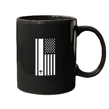 Discover Aircraft Pilot USA Flag Runway Mugs