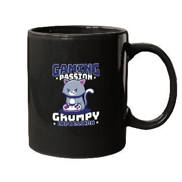 Discover Gaming, Gaming, Video Game, Grumpy Cat Gamer Mugs