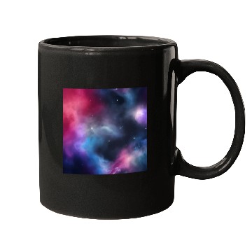 Discover Galaxy nebula abstract design Mugs
