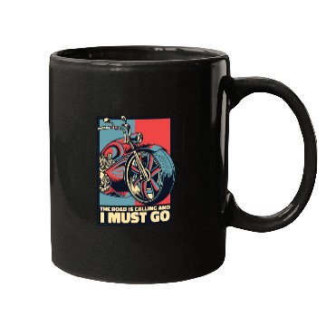 Discover Road Is Calling And I Must Go Motorcycle Mugs