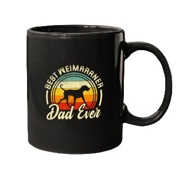 Discover Best Weimaraner Dad Ever Retro Mugs