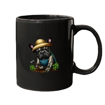 Discover French Bulldog The Gardener Mugs
