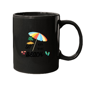 Discover Assis sur la Plage : 'Sit on the Beach' Mugs