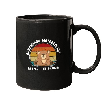 Discover Groundhog Meteorology Respect The Shadow Mugs